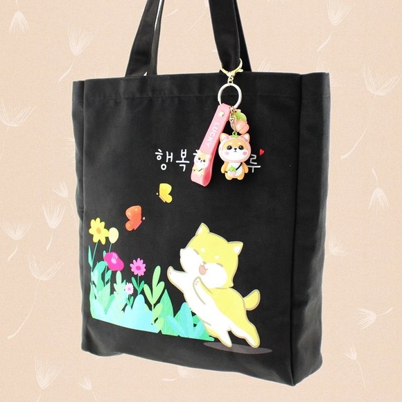Women Large Tote Bag Kawaii Shiba Inu Korean Kpop Bag - Picture 5 of 5